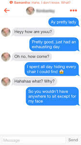 Tinder is a fun, convenient and entertaining way to meet new potential lovers, friends and maybe even partners…. Tinder Creeper Bad Text Text Game Pick Up Dating Bro Hugs Back Slaps Bhandbs Bhandbs C Tinder Conversations Tinder Pick Up Lines Online Dating Advice
