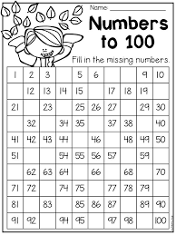Fill in the missing numbers spring number worksheets (1. Missing Numbers 1 50 1st Grade Math Pinterest Cute766