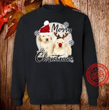 These doogies are on the cards that i sent in for the deviantart card. Sweet Dogs Puppies Retrievers Wish A Merry Christmas Shirt