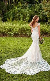 French Tulle Fit And Flare Wedding Dress With Scalloped Train Essense Of Australia Wedding Dresses In 2021 Essense Of Australia Wedding Dresses Wedding Dresses Wedding Gown Styles