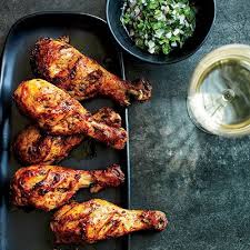 Tandoori Chicken Drumsticks With Cilantro Shallot Relish Recipe Recipe Relish Recipes Tandoori Chicken Recipes