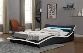 designer king bed frame lit design led lit design lit led