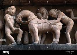 Exotic scenes of beastiality with stone carvings depicting sexual acts  performed on a horse Khajuraho Madhya Pradesh India Stock Photo - Alamy