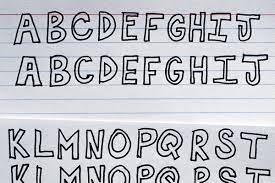 Drawing Block Letters, Doodle Letters & Playing With Negative Space