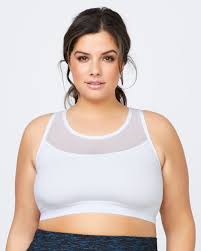 cotton plus size bralette with mesh activezone penningtons