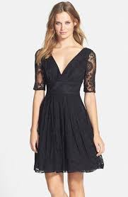 Betsey Johnson V Neck Lace Fit Flare Dress Nordstrom Betsey Johnson Dress Pretty Dresses Fit Flare Dress