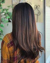 60 Chocolate Brown Hair Color Ideas For Brunettes Hair Color For Black Hair Black Hair With Highlights Black Hair Balayage Black hair with brown highlights: