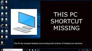 This Pc My Computer Desktop Icons Missing Add Windows 10 Desktop Icon S Windows 10 Desktop Icons Desktop Windows