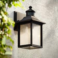Moray Bay 11 1 2 H Black Motion Sensor Outdoor Wall Light 42f25 Lamps Plus Outdoor Wall Lighting Wall Lights Outdoor Ceiling Lights