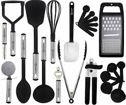 7 Utensil Sets Piece Cooking Utensils With Carousel Holder Heat Resistant Soup For Sale Online Ebay