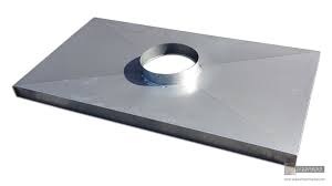 Chimney Chase Cover With Flue Vent Hole And X Bend Ch005 Chimney Cap Copper Patina Holes