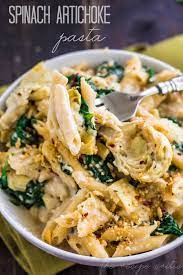Spinach Artichoke Pasta At Http Therecipecritic Com Deliciously Cheesy Artichoke Spinach Pasta This Is Ins Spinach Artichoke Pasta Recipes Artichoke Pasta