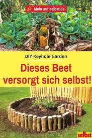 Self Catering Garden Selbst De The Keyhole Garden Is A Self Catering Raised Bed In Our Instructions You Will Learn In 2020 Keyhole Garden Garden Care Raised Garden
