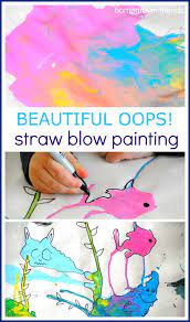 Maybe you would like to learn more about one of these? Beautiful Oops Straw Blow Painting Homegrown Friends