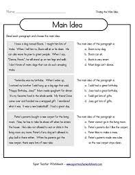 main idea multiple choice worksheets 99worksheets