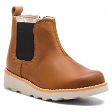 Outdoorova Obuv Clarks Crown Halo 261359376 Tan Leather Topanky Cizmy A Ine Diavca Detske Www Eobuv Sk Boots Chelsea Boots Tan Leather