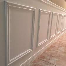 These induce a faux chair rail effect. Diy Faux Wainscoting Frills And Drills