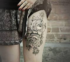 The colors are vibrant and striking too! 60 Thigh Tattoo Ideas Cuded
