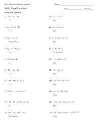 Repeat step 2 using two other equations and eliminate the same variable as in step 2. Solving Multi Step Equations