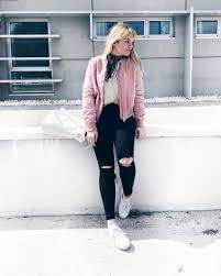 Www Instagram Com Martanorgaard Pink Bomber Jacket Outfit Inspo Ideas Look Blush Pink Bomber Jacket Pink Bomber Jacket Pink Bomber