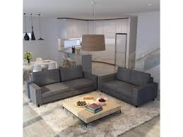 603 reviews for vidaxl us, 3.7 stars: Ensemble De Canape Droit Vidaxl 2 Pcs 5 Places Tissu Gris Fonce 275063 Vente De Vidaxl Conforama