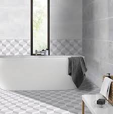 The matt variant of this tile can be used in outdoor settings thanks to its slip rating of r9, making it ideal for creating a continuous flow i loved the product image and wanted a similar design/style in my bathroom, with the matt black floor tiles on the floor and going up one wall. Quartz Matt Mystery Ceramic Wall Floor Tile Pack Of 9 L 331mm W 331mm Diy At B Q