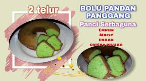 Siapkan juga gula pasir dengan takaran 200 gram. Bolu Pandan 2 Telur Panggang Panci Serbaguna Youtube