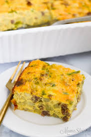 Season with salt and pepper and pour evenly into the pan over the sausage and vegetables. Gluten Free Dairy Free Breakfast Casserole Mamashire