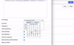easy way to take printout of google calendar for 24 hours solved