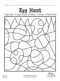 It helps to develop motor skills, imagination and patience. Easter Egg Hunt Color By Numbers All Kids Network