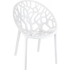 Compamia Crystal Polycarbonate Modern Dining Chair In Glossy White Modern Dining Chairs Outdoor Dining Chairs Dining Chairs