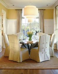 Houzz Love Country Dining Rooms Dining Room Wainscoting Slipcovers For Chairs