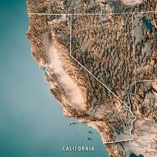 Maybe you would like to learn more about one of these? California State Usa 3d Render Topographic Map Neutral Border Digital Art By Frank Ramspott