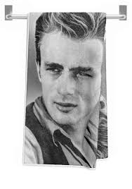 James Dean #1 Bath Towel by Georgia Clare