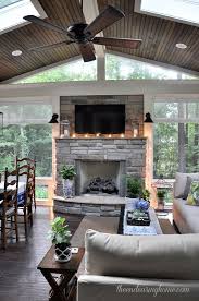 Front porch fall decorating ideas with pumpkin figures and flowers. Restyle Repurpose Reorganize Home House With Porch House