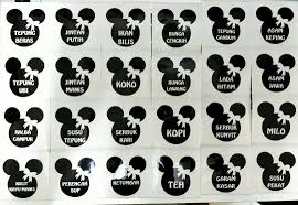 48 pcs new home kitchen jars stickers lables black shopee malaysia. Sticker Untuk Barangan Dapur Kalis Sticker Label Murah Facebook