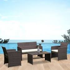 Costway 4pc Patio Set W 16 Rakuten Credit For 160 Free Shipping Wicker Furniture Cushions On Sofa Outdoor