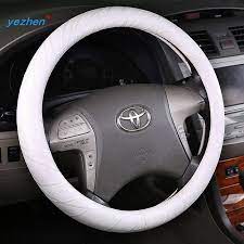 New Highquality Faux Leather Car Steering Wheels Covers 38cm 15 Steering Wheel Hubs Car St Interior Accessories Car Steering Wheel Cover Steering Wheel Cover