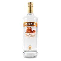 Place caramel on a plate and cinnamon sugar on another. Smirnoff Vodka