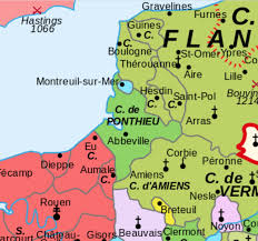 Le reste de la péninsule mesure entre 160 et 240 km de large. Carte Du Comte De Ponthieu Au Moyen Age France Province Comics