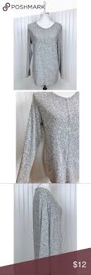Dressbarn Db Sunday Heather Gray Loungewear Top L Dressbarn Db Sunday Heather Gray And White Long Sleeve Lounge Wear White Long Sleeve Shopping Womens Dresses