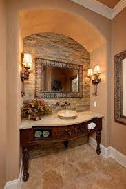Mediterranean Bath Design Ideas Pictures Remodel And Decor Dream Bathrooms Powder Room Design Tuscan Bathroom