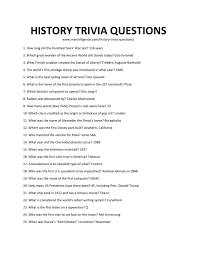Challenge them to a trivia party! 111 Best History Trivia Questions And Answers You Need To Know