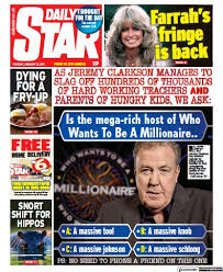 Welcome to the star newspaper archive. Daily Star Uk Front Page For 19 January 2021 Paperboy Online Newspapers