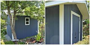 With this opaque stain, you'll still see the texture of your shed's wood, so you can protect its surface without getting rid of those special, natural qualities of wood. How To Paint A Shed Easy Guide Diy Passion
