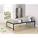 111 13 King S Brand Furniture Black Metal Twin Size Platform Daybed Bed Frame King S Brand Furniture Black Platform Daybed Daybed Bedding Furniture