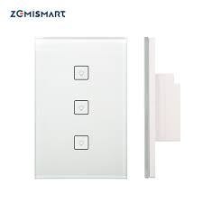 Zigbee Us Standard 3 Gangs Smart Light Switch Work With Alexa Google Home Via Smartthings Bridge App Phone Voice Control Smart Remote Control Aliexpress