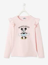 Disney kinderzimmerteppich minnie mouse rot x 1cm, größe:80x140cm. Minnie Madchen Langarmshirt Disney Minnie Maus Mit Perlen In Zartrosa Meliert
