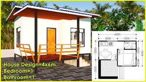 Lack of space in the bedroom does not mean you have to. Small House Design Ideas 1 Bedroom 1 Bathroom 4x6 M 24 Sq M Max Houzez