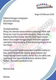 Contoh Surat Pribadi Bahasa Sunda Surat Kepribadian Foto Abstrak